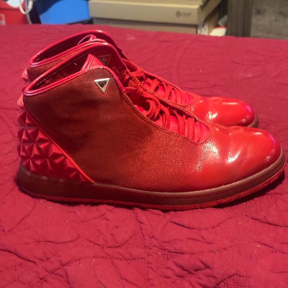 Red High-Top Sneakers